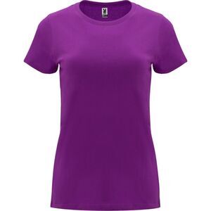 Roly Womens/Ladies Capri Short-Sleeved T-Shirt / Purple